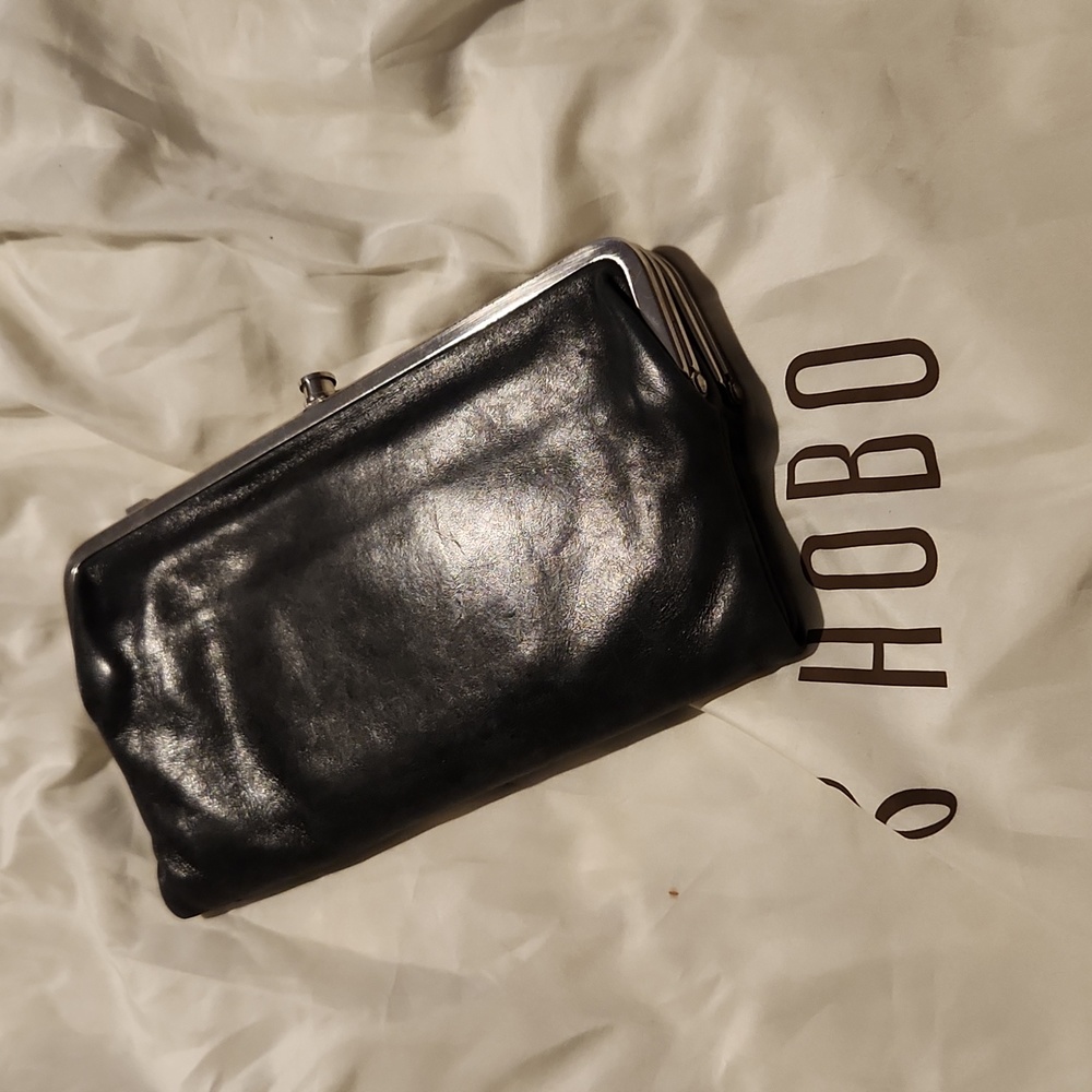Black hobo wallet